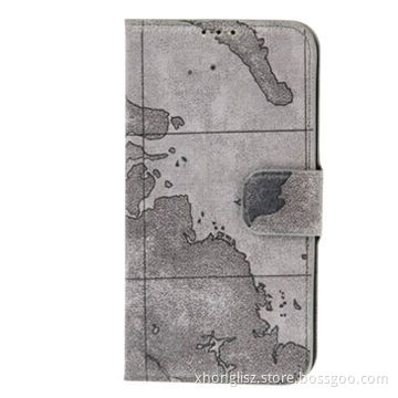 New Brand World Map Wallet Flip Case for Samsung Galaxy S5 i9600